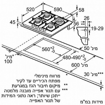 ������ �� 4 ������ Bosch ��� ��� FlameSelect PPH6A6M25Y
