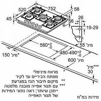 ������ �� 5 ����� BOSCH ��� ��� FLAME SELECT PCS7A5B95Y