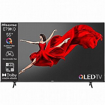 �������� ���� 55" Hisense QLED 4K UHD ������ ��� 55E79KQ
